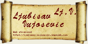 Ljubisav Vujošević vizit kartica